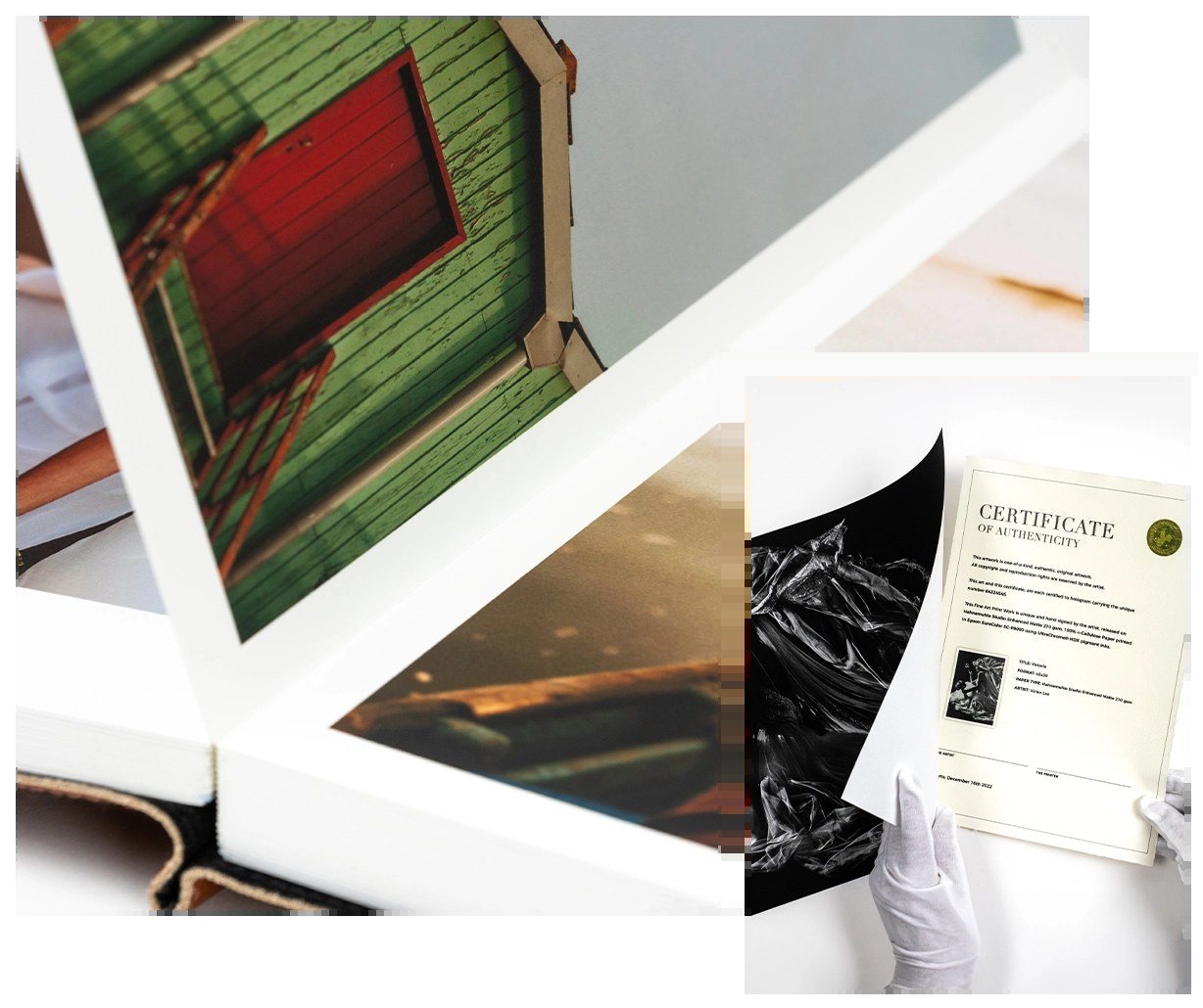 Album et certificat de qualité