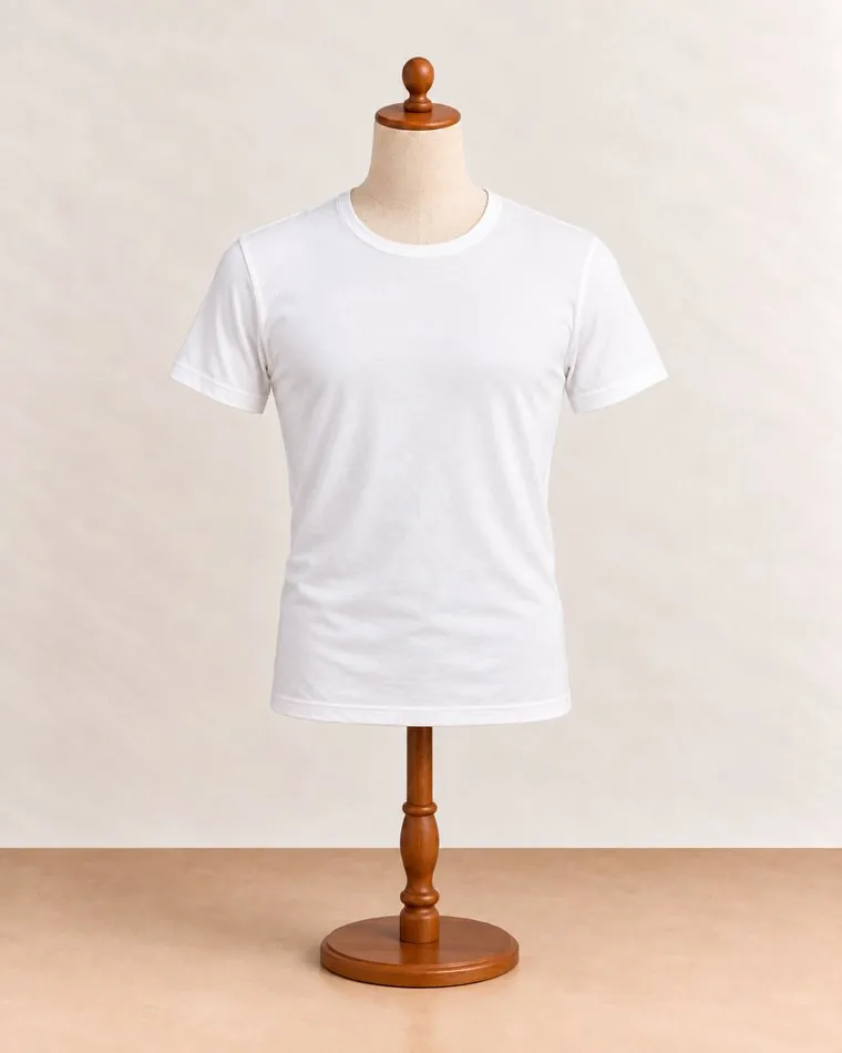T-shirt blanc, sur mannequin