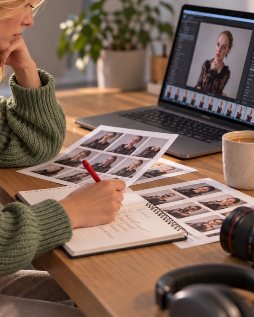 Retouche Lightroom pendant une séance de formation